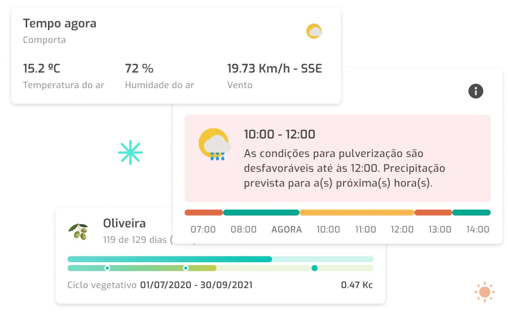 Placeholder visual das condições meteorológicas locais