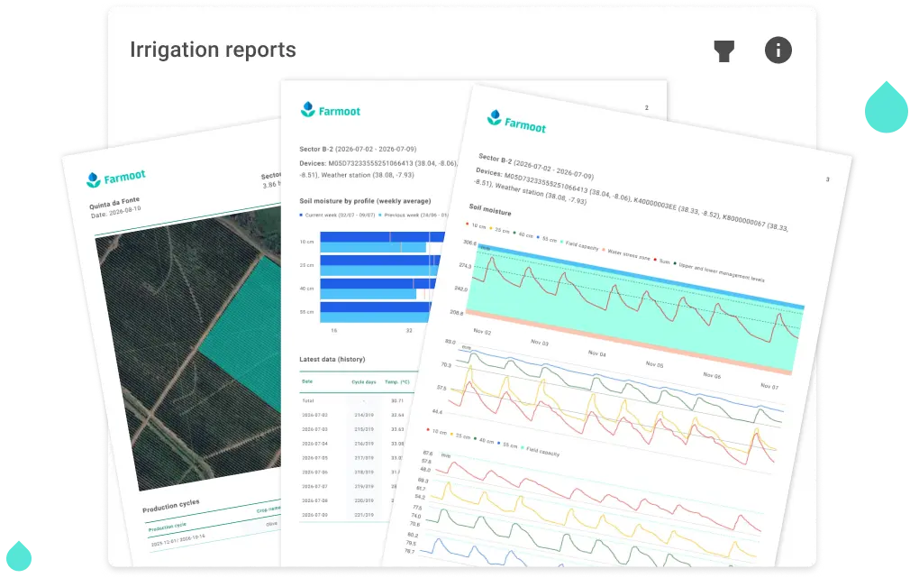 Irrigation reporting visual placeholder