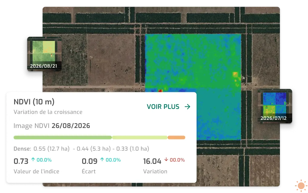 Placeholder visuel des images satellite